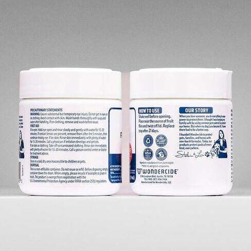 Wondercide - Fruit Fly Trap for Kitchen, Home, and Indoor Areas - Fruit Fly Killer - Pet and People Safe - Made in USA & Plant Based - 5.4 oz - 2 Pack in Kuwait