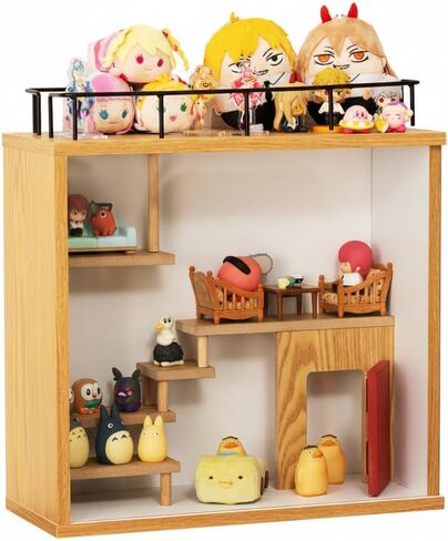 Palette Life Collection Case, 8 Collumn x 3 Shelves, 7.87" D x 21.85" W x 20.08" H, Mini Figure Storage, Drawers, Wooden, Otaku, Scandinavian, BLT-625NA in Saudi Arabia