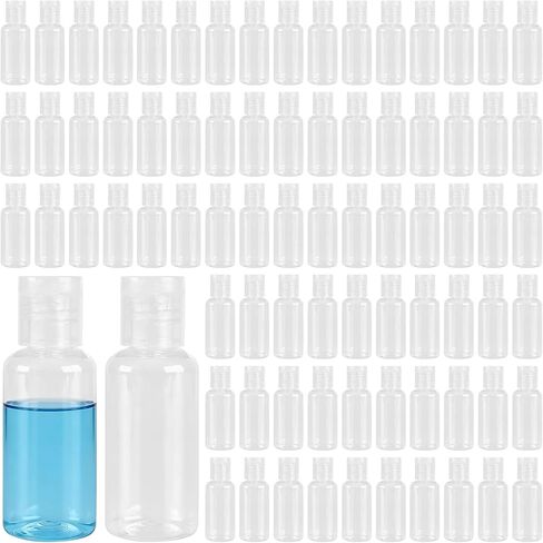 200 Pcs 1 OZ Plastic Bottles,Refillable Travel Bottles with Flip Cap, Clear Empty Travel Size Containers for Liquid Shampoo Lotion Cream in Saudi Arabia