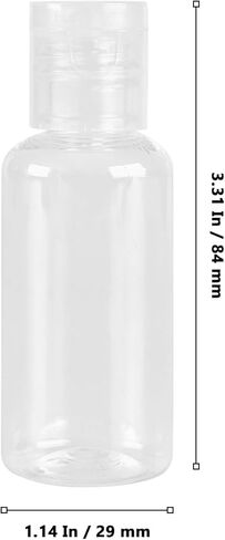 200 Pcs 1 OZ Plastic Bottles,Refillable Travel Bottles with Flip Cap, Clear Empty Travel Size Containers for Liquid Shampoo Lotion Cream in Saudi Arabia