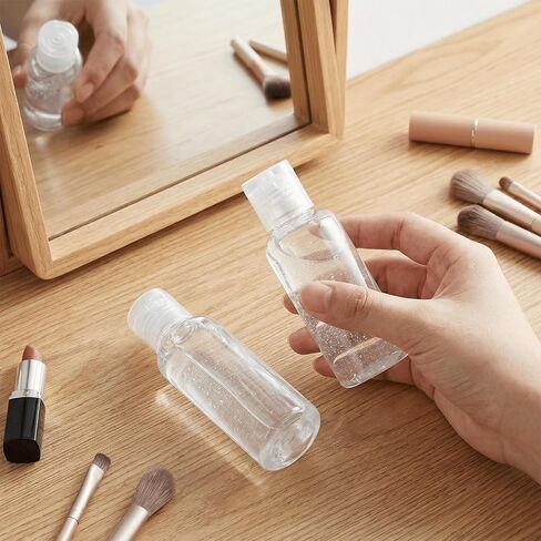 200 Pcs 1 OZ Plastic Bottles,Refillable Travel Bottles with Flip Cap, Clear Empty Travel Size Containers for Liquid Shampoo Lotion Cream in Saudi Arabia