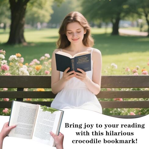 1 Pcs Crocodile Bookmark Exquisite 3D Animal Funny Bookmarks for Reading Lovers, Green in Kuwait