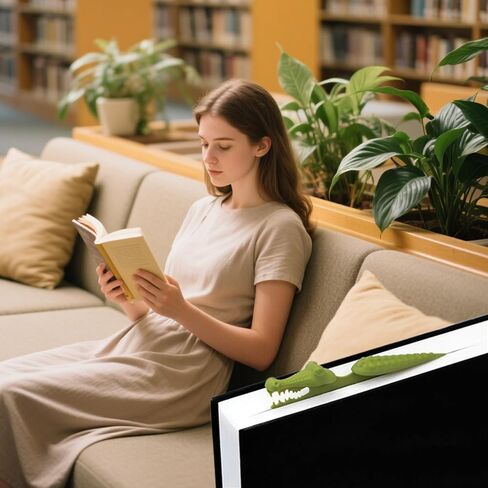 1 Pcs Crocodile Bookmark Exquisite 3D Animal Funny Bookmarks for Reading Lovers, Green in Kuwait