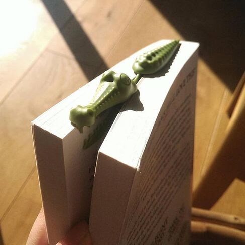 1 Pcs Crocodile Bookmark Exquisite 3D Animal Funny Bookmarks for Reading Lovers, Green in Kuwait