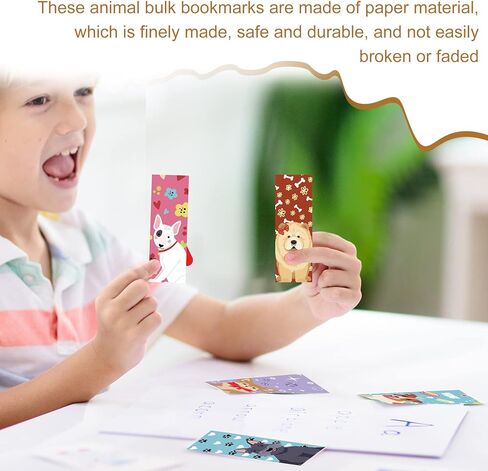 Kosiz 200 Pcs Dog Bookmarks Cute Book Markers Bulk Assorted Fun Dog Bookmarks Set Inspirational Pet Cartoon Book Lovers Mark for Holiday Reading Gift in Saudi Arabia