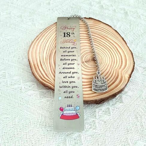 Happy 18th Birthday Gift Bookmark for Boy Girls 18 Birthday Gifts for Women Men Behind You All Your Memories Book Markers for BFF Readers Bookworm 18 Year Old Birthday Gift in Saudi Arabia