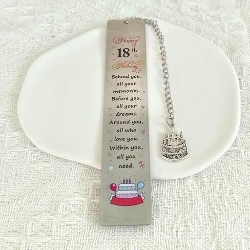 Happy 18th Birthday Gift Bookmark for Boy Girls 18 Birthday Gifts for Women Men Behind You All Your Memories Book Markers for BFF Readers Bookworm 18 Year Old Birthday Gift in Saudi Arabia