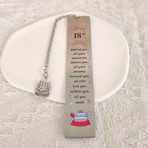 Happy 18th Birthday Gift Bookmark for Boy Girls 18 Birthday Gifts for Women Men Behind You All Your Memories Book Markers for BFF Readers Bookworm 18 Year Old Birthday Gift in Saudi Arabia