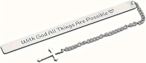 Premium Bible Cross Heart Stainless Steel Bookmark‌ Durable Elegant Reading Companion for Book Lovers Perfect Gift Bookmark‌s for Men Women Bibliophiles Teachers in Saudi Arabia