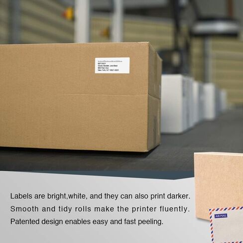 BETCKEY - ملصقات متعددة الأغراض متوافقة مع DYMO 30330 (3/4 بوصة × 2 بوصة) - متوافقة مع DYMO Labelwriter 450، 4XL، غير مناسبة 550 و5XL [6 لفات/3000 ملصق] in Saudi Arabia