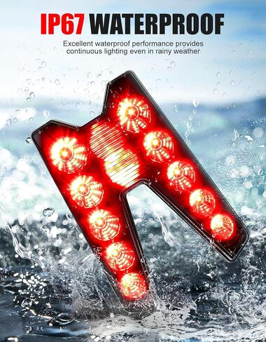 LED Tail Light for Kawasaki Teryx KRX 1000 20-25, Waterproof Rear Taillights Smoked Black Brake Stop Signal Lamps for Teryx KRX 4 1000 2023-2025 Accessories (Replace #23024-0005, 2PCS) in Kuwait