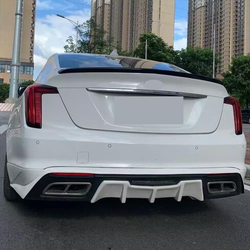 Gloss Black Rear Lip Spoiler Wing V Factory Style Fit for Cadillac CT5 2020 2021 2022 2023 2024 Accessories in Kuwait