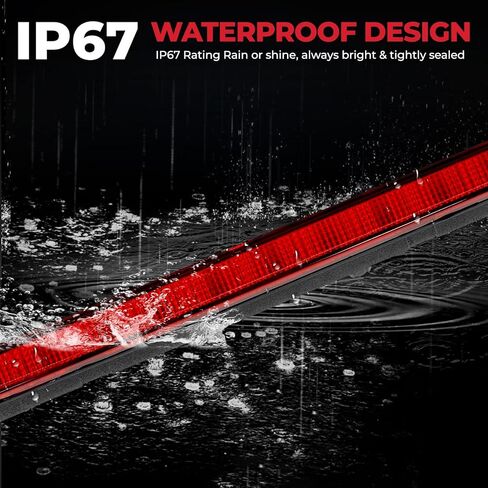 923-297 مصباح إيقاف مركزي LED عالي التثبيت متوافق مع Jeep Gladiator 2020-2025 | مجموعة مصابيح الفرامل الثالثة | يستبدل OEM 68338388AC in Kuwait