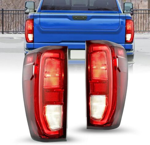 JSBOYAT Halogen Tail Light Assembly for 2019-2024 GMC Sierra 1500/2500HD/3500HD Brake Light Taillight Rear Lamp w/bulbs LH Left Driver Side in Kuwait