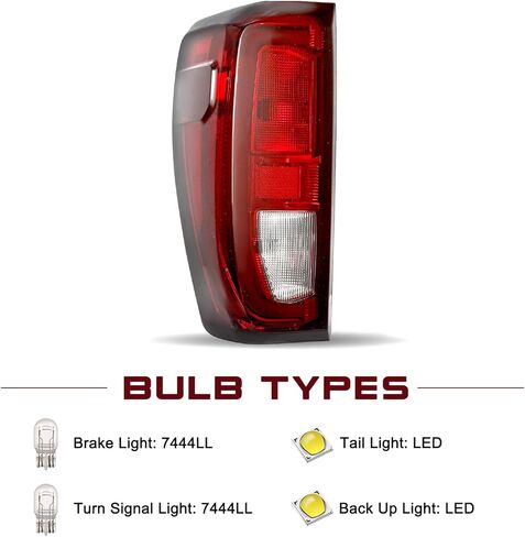 JSBOYAT Halogen Tail Light Assembly for 2019-2024 GMC Sierra 1500/2500HD/3500HD Brake Light Taillight Rear Lamp w/bulbs LH Left Driver Side in Saudi Arabia