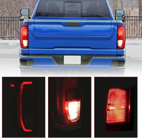 JSBOYAT Halogen Tail Light Assembly for 2019-2024 GMC Sierra 1500/2500HD/3500HD Brake Light Taillight Rear Lamp w/bulbs LH Left Driver Side in Saudi Arabia