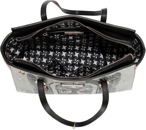 Nicole Lee Moda Snowflake Shopper 3 Piece Set, Vegan Pebbled Leather, Handbag with Dual Handles, Crossbody, Wallet in Kuwait