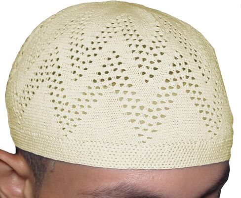 Hat Muslim Wholesale Kofi Lot of 3 Pcs Colors Kufi Koofi Topi Cotton Turkish Skull Cap Muslim Islamic Prayer Takke Knit Style Helmet Liner Caps for Men Multicolor in Kuwait