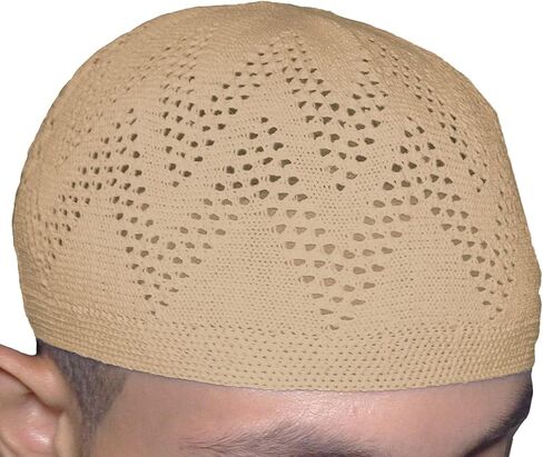 Hat Muslim Wholesale Kofi Lot of 3 Pcs Colors Kufi Koofi Topi Cotton Turkish Skull Cap Muslim Islamic Prayer Takke Knit Style Helmet Liner Caps for Men Multicolor in Kuwait