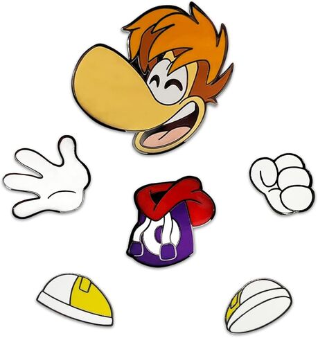Youtooz Rayman Legends Pin Set, Official Licensed Rayman Pins, Collectors Box Includes 6 Enamel Pins By Youtooz Rayman Legends Collection in Saudi Arabia