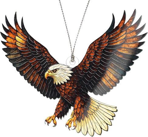 زخرفة النسر الأصلع الأمريكي - هدية للمحاربين القدامى - ديكور يوم الاستقلال - هدايا لمحبي النسر الأصلع، هدية بموضوع النسور - هدايا الفيل الأبيض - زينة مضحكة لشجرة عيد الميلاد in Kuwait