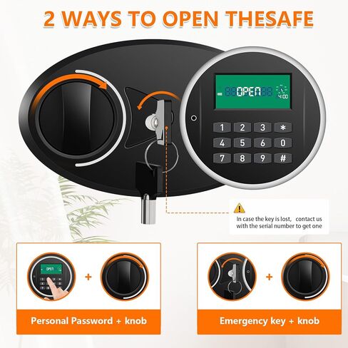 220 Position Large Key Lock Box Wall Mount with Code, Digital Key Cabinet Wall Mount Key Organizer with Key Tags, Adjustable Key Safe Key Holder for Car, Hotels, Office, House in Kuwait