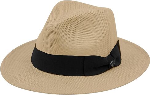 Epoch hats company Men's Summer Lightweight Panama Fedora Wide 2-3/4" Brim Hat in Saudi Arabia