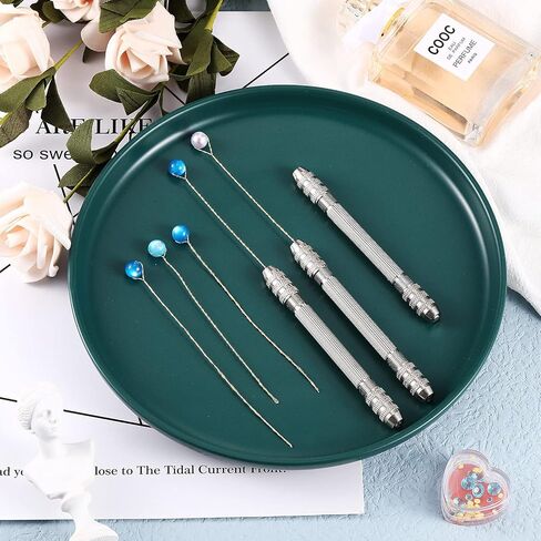 Zhehao Double Ended Pin Vise DIY Hand Drill Pin Vise Resin Drill Wire Twisting Tools with Copper Collet Copper Drill Jewelry Making Tools for DIY Hairpin Keychain Bracelets Necklace (2 Pieces) in Kuwait