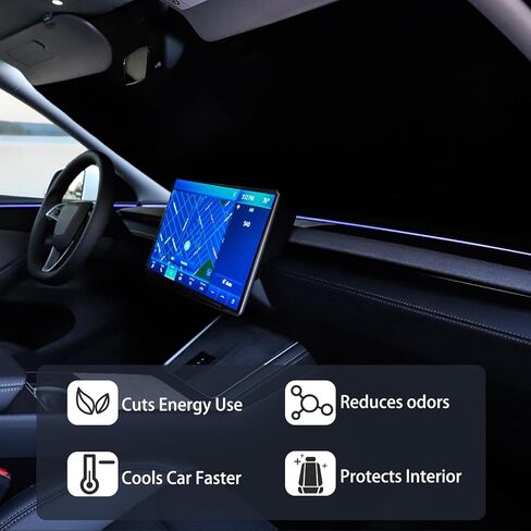 Upgrade Windshield Sun Shade for Jeep Wrangler JL & Gladiator JT 2/4 Door 2018-2026,Reflective Aluminum Film Front Window Sun Shade Sun Protector Accessories for Jeep Wrangler with Storage Bag in Kuwait