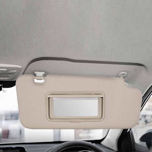 واقي الشمس من جانب السائق والراكب مع ضوء متوافق مع Nissan Murano 2009 2010 2011 2012 2013 2014 استبدال # 96401-1AA1B 96400-1AA1B (بيج) in Saudi Arabia