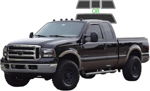 Precut Window Tint Film for Ford F250 F350 F450 F550 Extended 1999-2007 Front Row Window 35% VLT 2Ply Anti-Shatter, UV Block, Privacy Protection, Easy Install, No Trimming Needed in Saudi Arabia