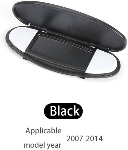 Sun Visor Vanity Mirror Cover Fits for BMW Mini Cooper Cooper S Clubman Hatchback Countryman R55 R58 R60 2007-2014 (Black) in Saudi Arabia