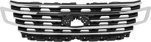 Front Grill Compatible with 2018-2021 Ford Expedition Plastic(ABS) Bumper Grille Chrome Trim Assembly Silvery+Black Replacement for FO1200648 JL1Z8A284AB in Saudi Arabia