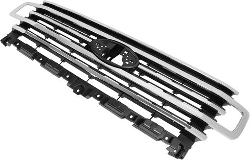 Front Grill Compatible with 2018-2021 Ford Expedition Plastic(ABS) Bumper Grille Chrome Trim Assembly Silvery+Black Replacement for FO1200648 JL1Z8A284AB in Saudi Arabia