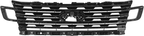 Front Grill Compatible with 2018-2021 Ford Expedition Plastic(ABS) Bumper Grille Chrome Trim Assembly Silvery+Black Replacement for FO1200648 JL1Z8A284AB in Saudi Arabia