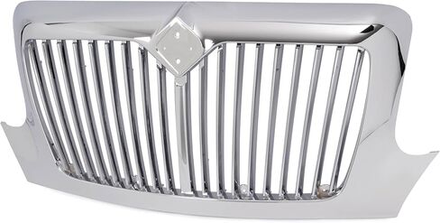 Front Grill Compatible with 2002-2019 International Durastar 4100 4200 4300 4400 Base w/o Mesh Grille Chrome in Saudi Arabia