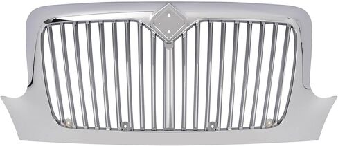 Front Grill Compatible with 2002-2019 International Durastar 4100 4200 4300 4400 Base w/o Mesh Grille Chrome in Saudi Arabia
