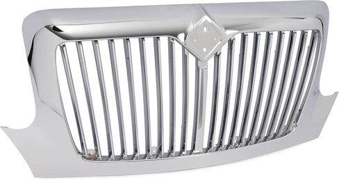 Front Grill Compatible with 2002-2019 International Durastar 4100 4200 4300 4400 Base w/o Mesh Grille Chrome in Saudi Arabia