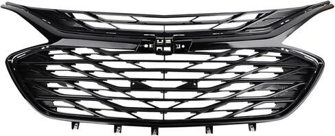 Glossy Black 3PCS Upper Lower Grille Compatible With 2019-2024 Malibu Front Bumper Mesh Upper Lower Black Grille Replacement LSGRCV008B in Kuwait