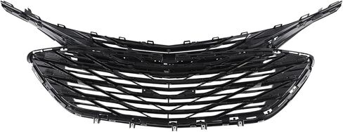 Glossy Black 3PCS Upper Lower Grille Compatible With 2019-2024 Malibu Front Bumper Mesh Upper Lower Black Grille Replacement LSGRCV008B in Kuwait