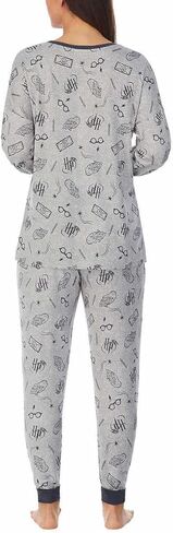 Wizarding World Womens 2-Piece Cozy Pajama Set (US, Alpha, XX-Large, Regular, Regular, Harry Potter Gray) in Kuwait