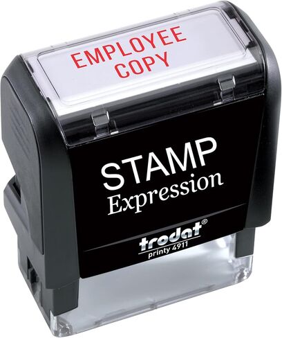 StampExpression - Employee Copy Office Self Inking Rubber Stamp - Red Ink (A-5283) in Saudi Arabia