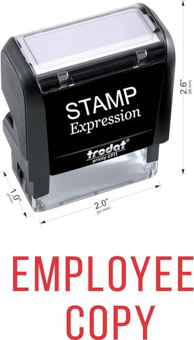 StampExpression - Employee Copy Office Self Inking Rubber Stamp - Red Ink (A-5283) in Saudi Arabia