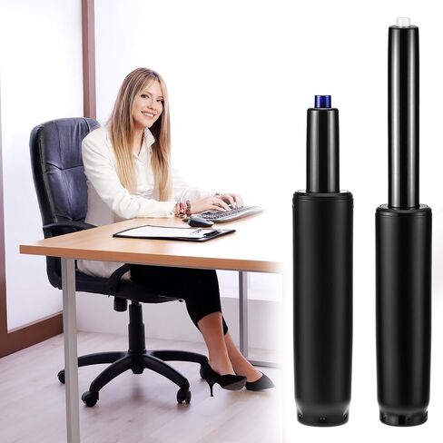 QWORK Gas Lift Cylinder Replacement for Drafting Chairs & Bar Stools, 4'' Stroke, 1000 lbs Capacity, Class 4 (Black) in Saudi Arabia
