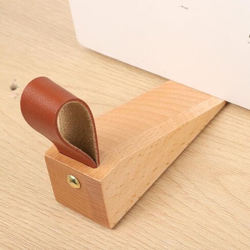 Wood Door Stopper Security Door Stopper Non-Slip Doors Stop Wedge Wooden Doorstop for Hotel Bedroom House Office Living Room Hotel Cabin in Saudi Arabia