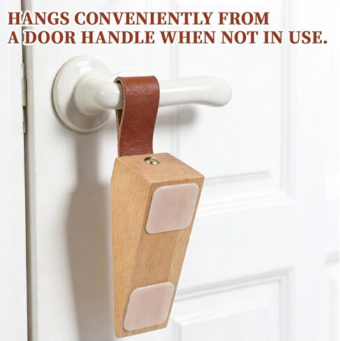 Wood Door Stopper Security Door Stopper Non-Slip Doors Stop Wedge Wooden Doorstop for Hotel Bedroom House Office Living Room Hotel Cabin in Saudi Arabia