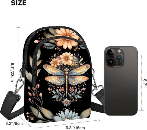 محفظة FyLybois Crossbody للنساء حقيبة الهاتف الخليوي حقائب كتف عادية محفظة مع حزام قابل للتعديل للسفر in Kuwait