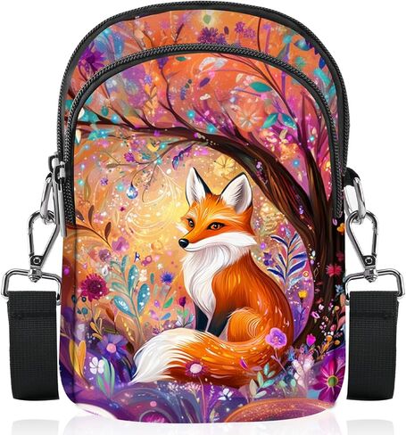 محفظة FyLybois Crossbody للنساء حقيبة الهاتف الخليوي حقائب كتف عادية محفظة مع حزام قابل للتعديل للسفر in Kuwait