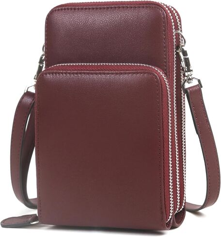 حقيبة كروس صغيرة من لؤلؤة أنجيلي مزودة بتقنية تحديد الهوية بموجات الراديو ومحفظة للهاتف المحمول ومحفظة صغيرة للسيدات مع حزام كتف in Kuwait