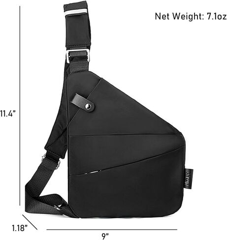 Jan Bark Anti Theft Crossbody Bags for Women and Men, Travel Slim Sling Bag, Shoulder Bag for Sports, Adjustable Strap in Saudi Arabia